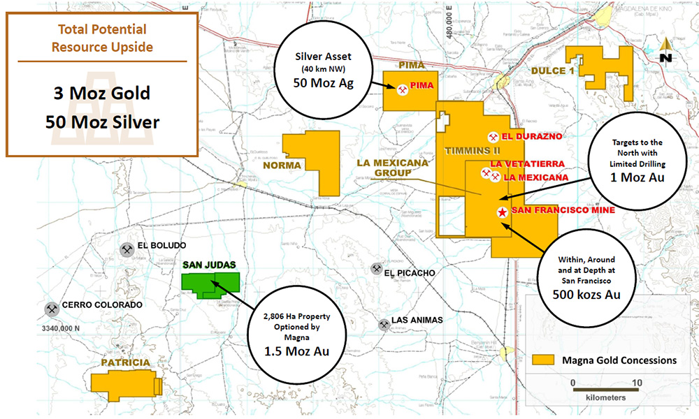 San Francisco mine asset map