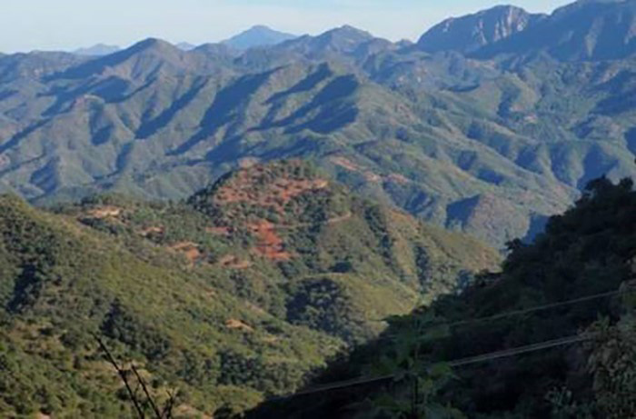View of La Lamosa Hill from Federal Highway 16