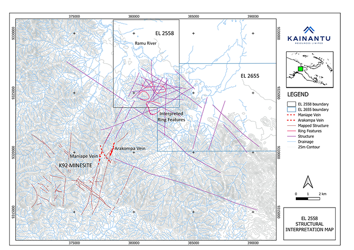 KRL North – Interpreted Ring feature and regional setting